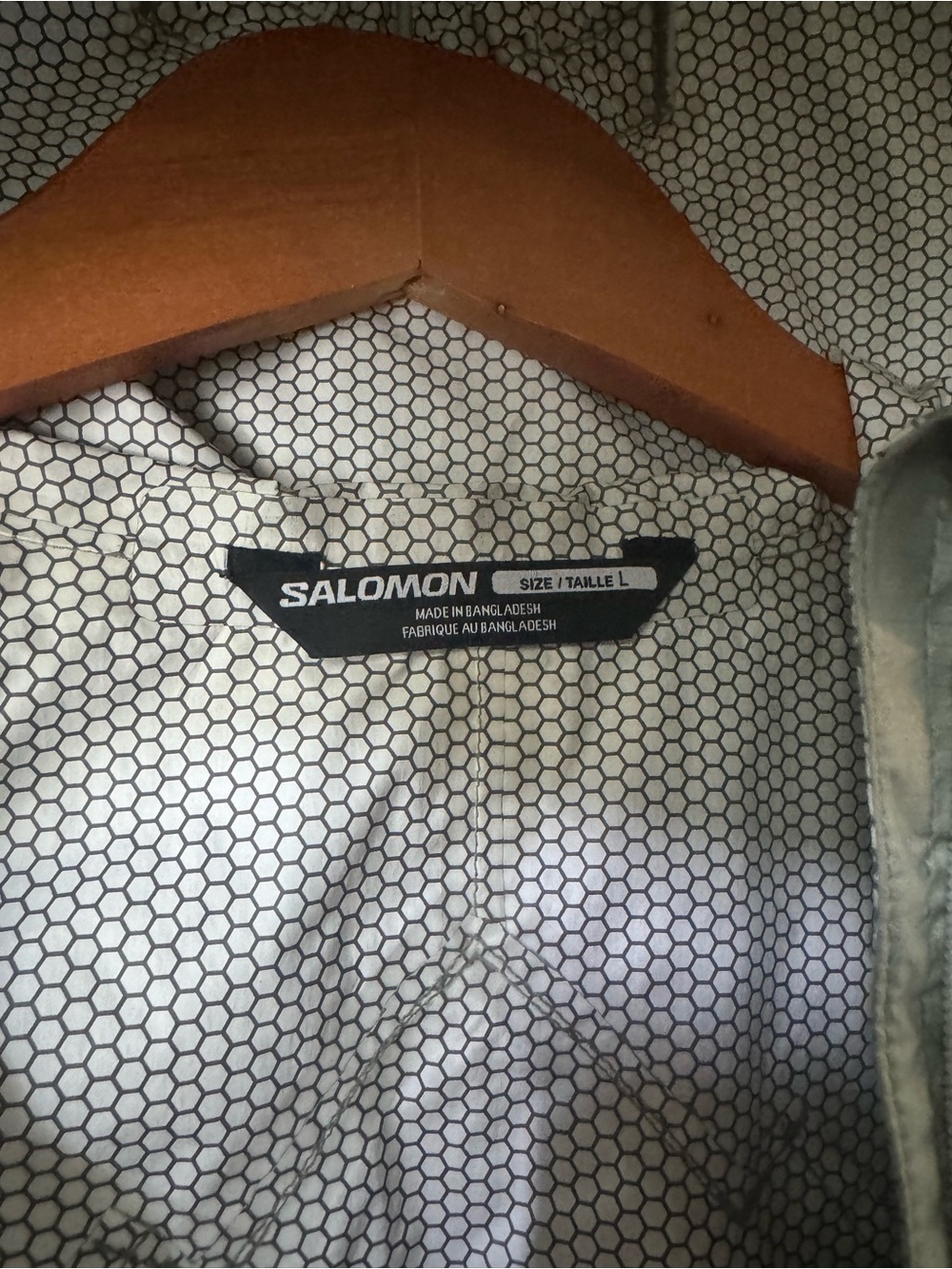 Salomon Running Waterproof Packable Jacket - light sage color - Picture 5 of 6